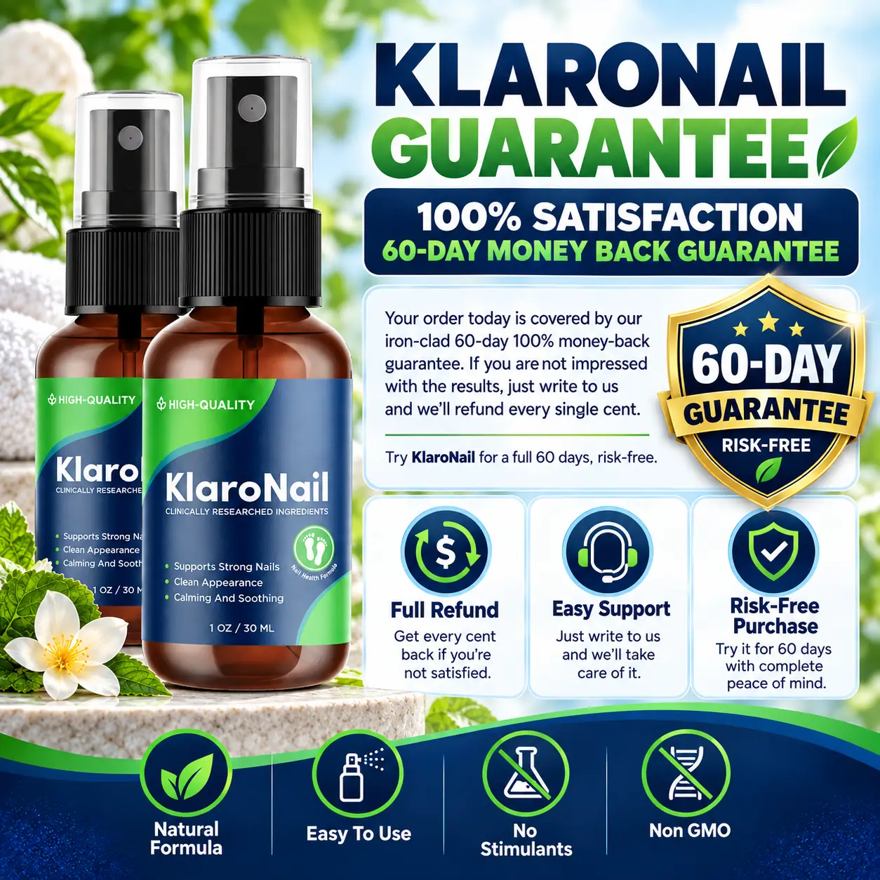 KlaroNail guarantee seal